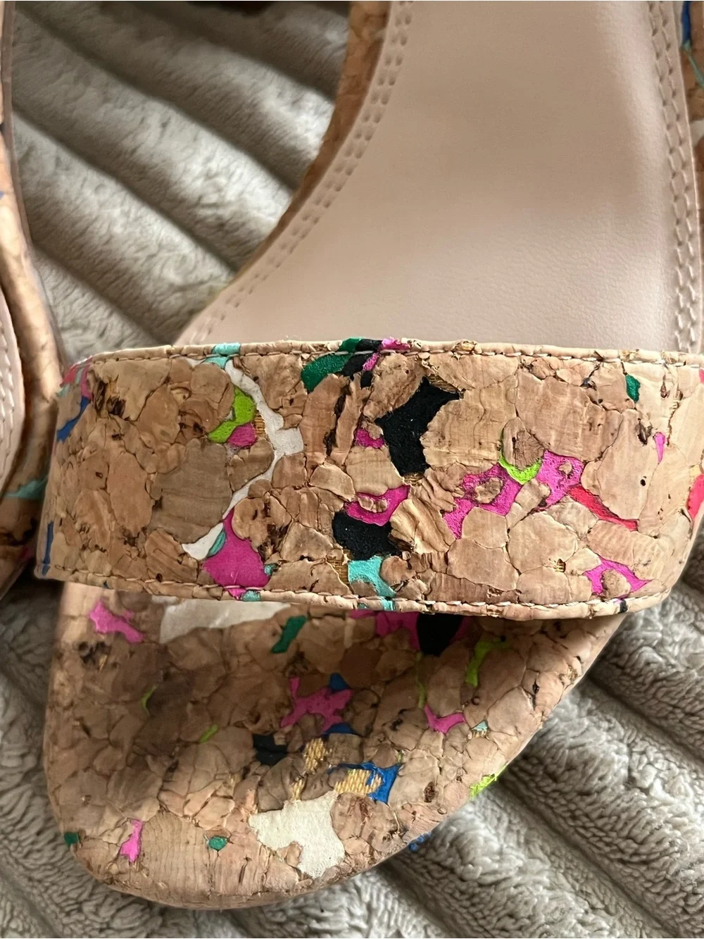 Kelly and Kate Cork Block Heel - Multicolor